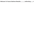 Tablet Screenshot of faunafashions.com